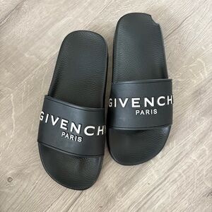 Givenchy Black Slide Sandals for Women Size 9